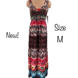 NY Collection Print Dress Stone Design ~ New with Tags Size M